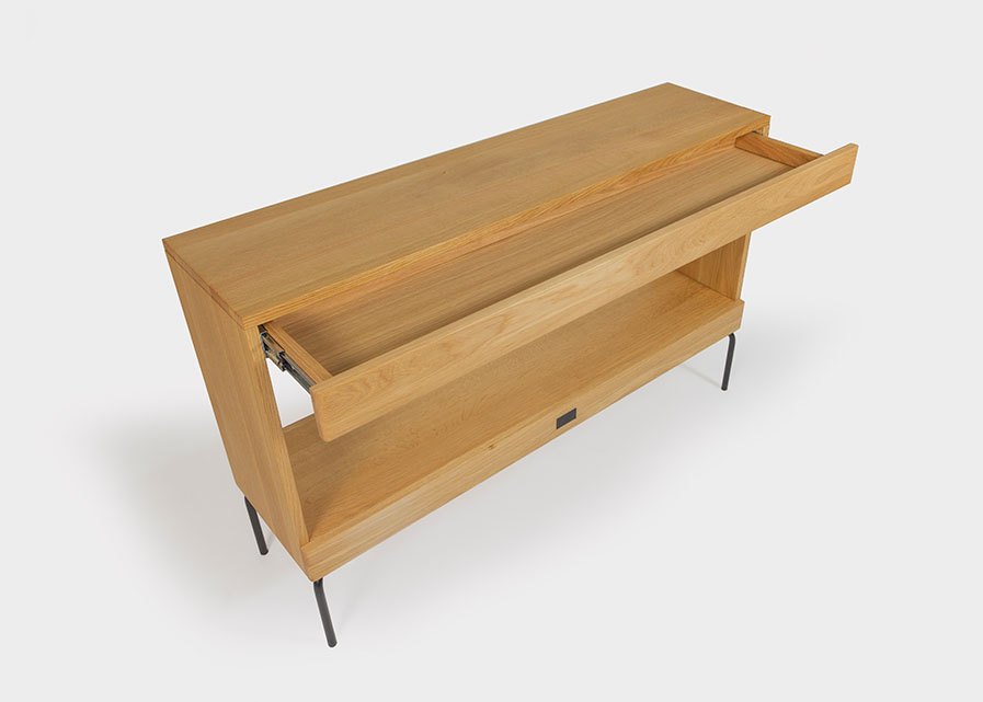 Console Table Ehe - made from solid Oak wood