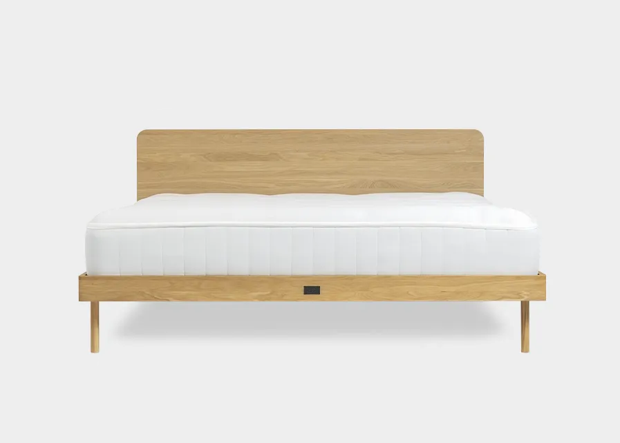 Bed Ehe Natur with Oak legs