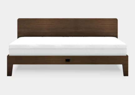 Bed Arkea with Dark Brown finish