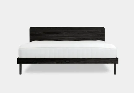 Bed Ehe Natur with Black stain and oil finish and Oak legs